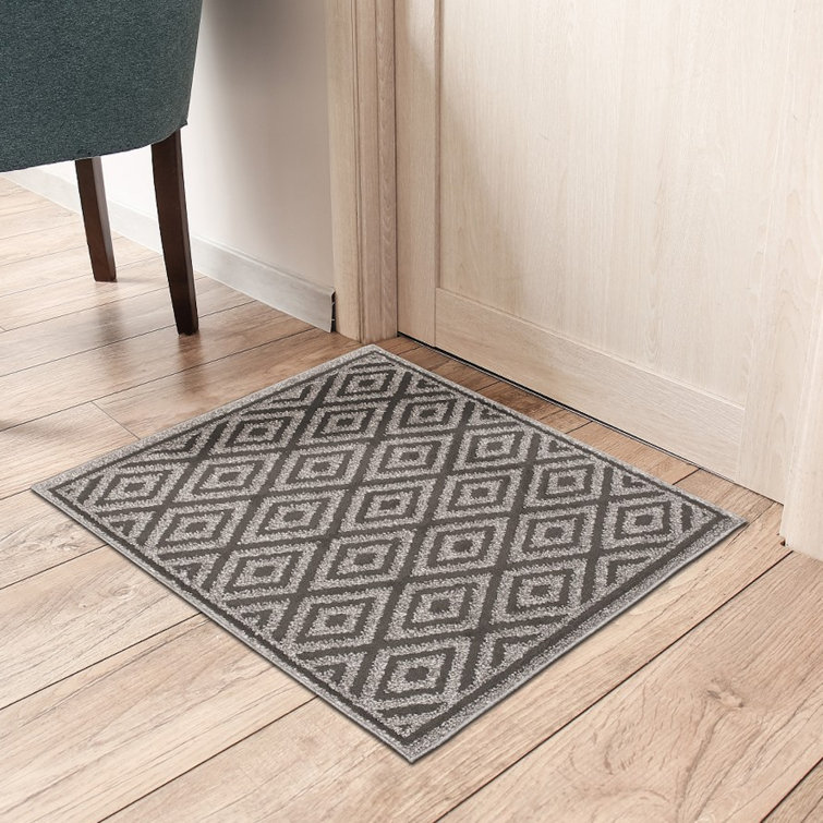 Latitude Run® Sofihas Stair Tread Landing Mat Diamond Machine Washable Carpet for Stairs with